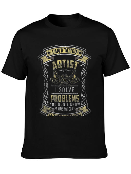 Tattoo Artist Graphic Tee - Solve Problems Shirt