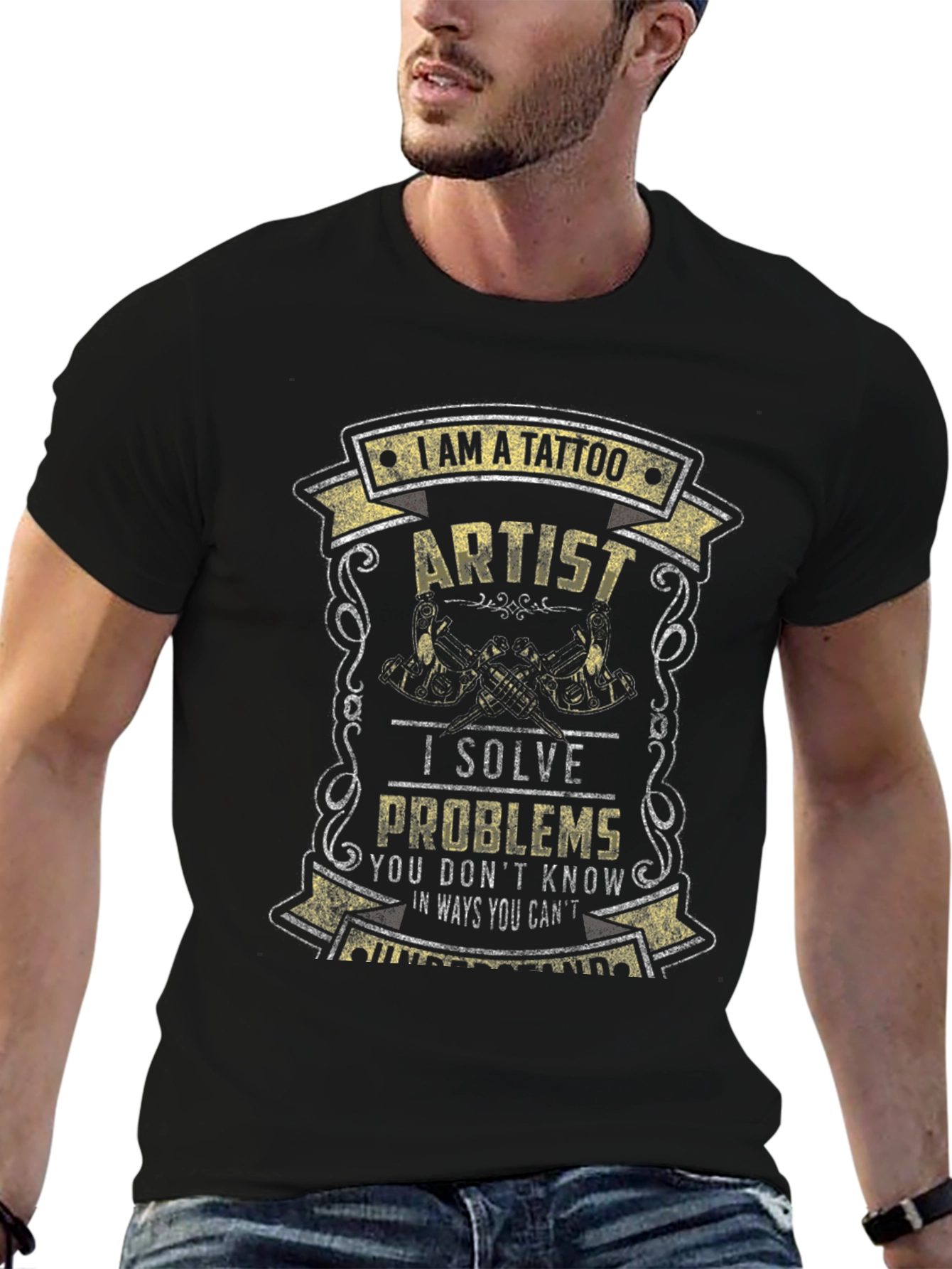 Tattoo Artist Graphic Tee - Solve Problems Shirt