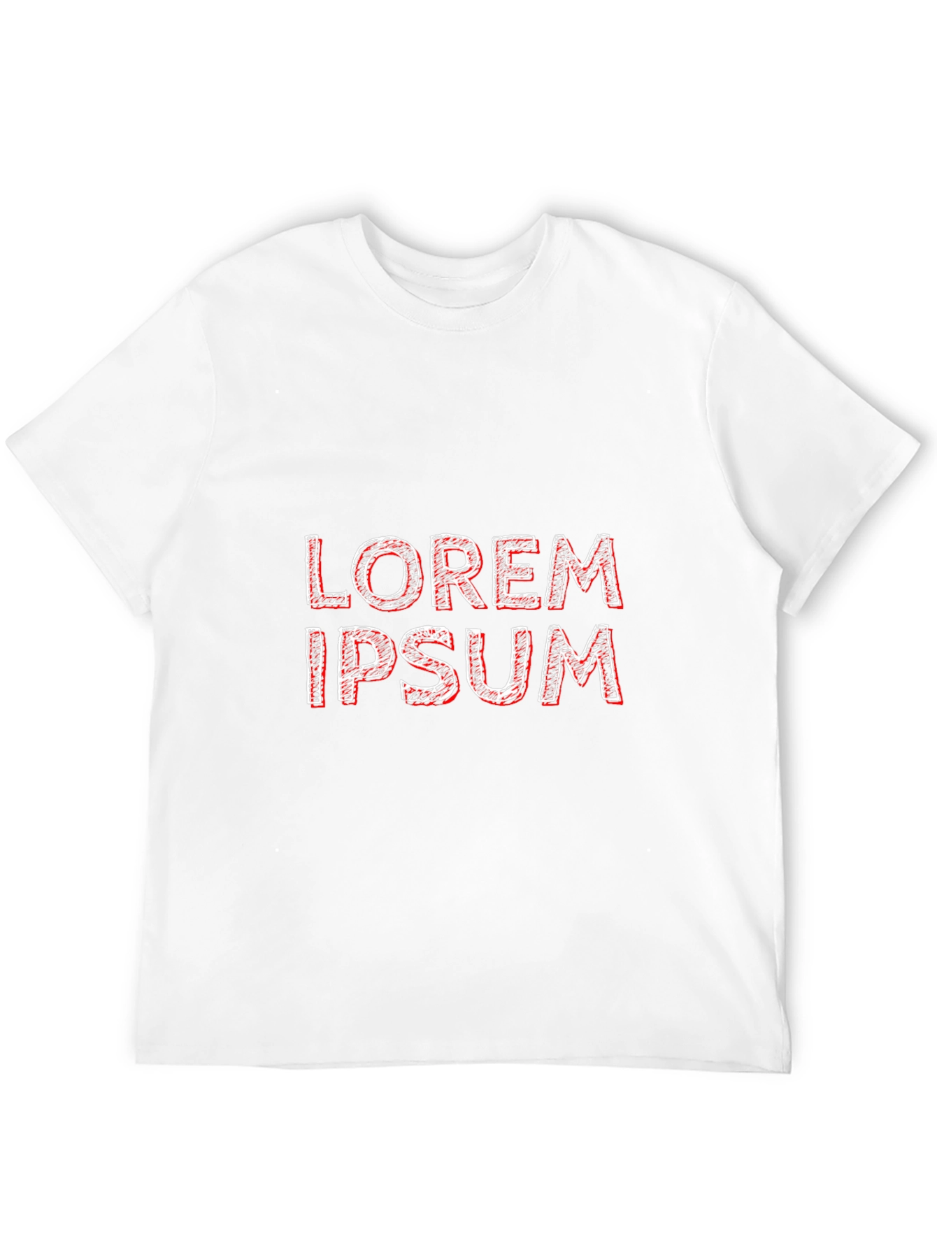 Mens Black T-Shirt - Lorem Ipsum Design
