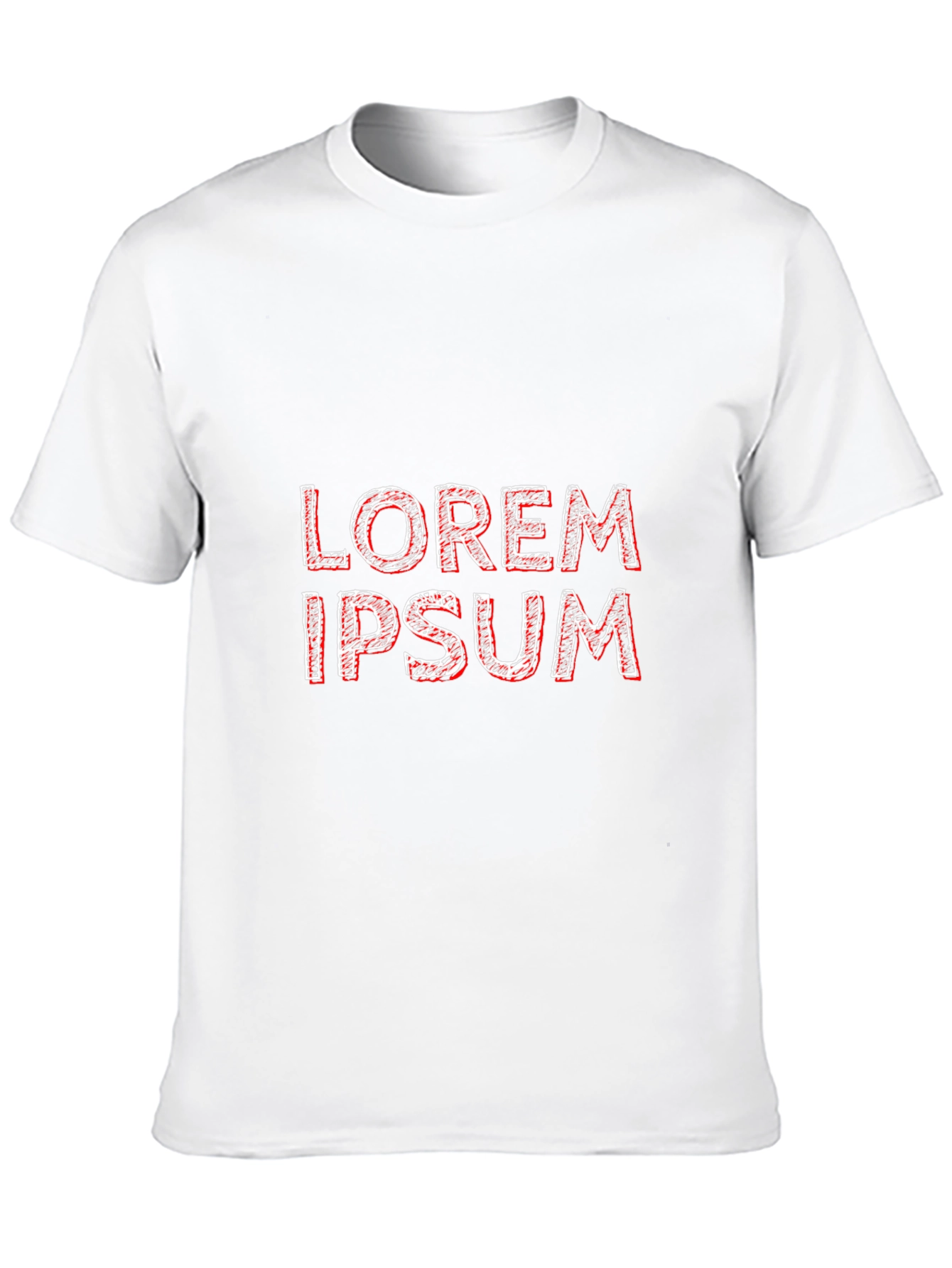 Mens Black T-Shirt - Lorem Ipsum Design