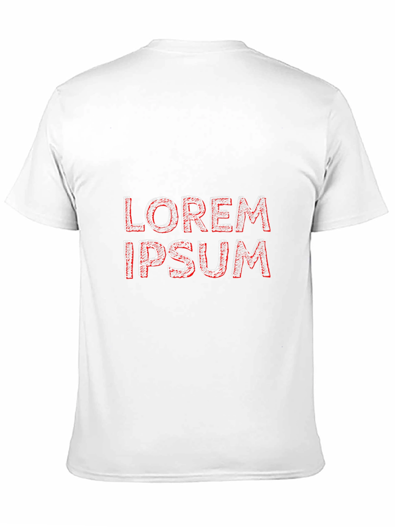 Mens Black T-Shirt - Lorem Ipsum Design