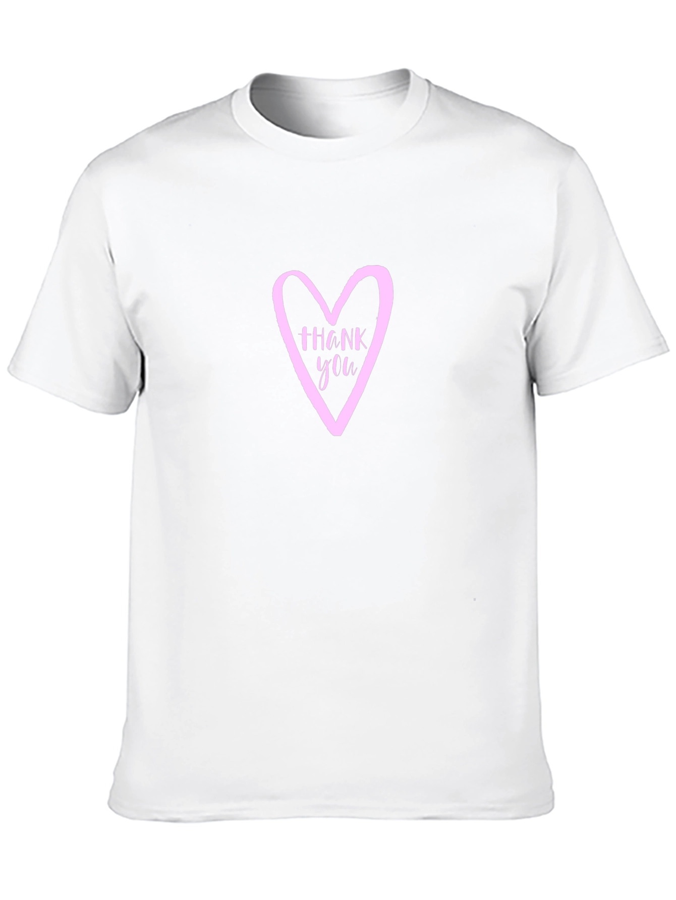 Thank You Heart Graphic Black T-Shirt