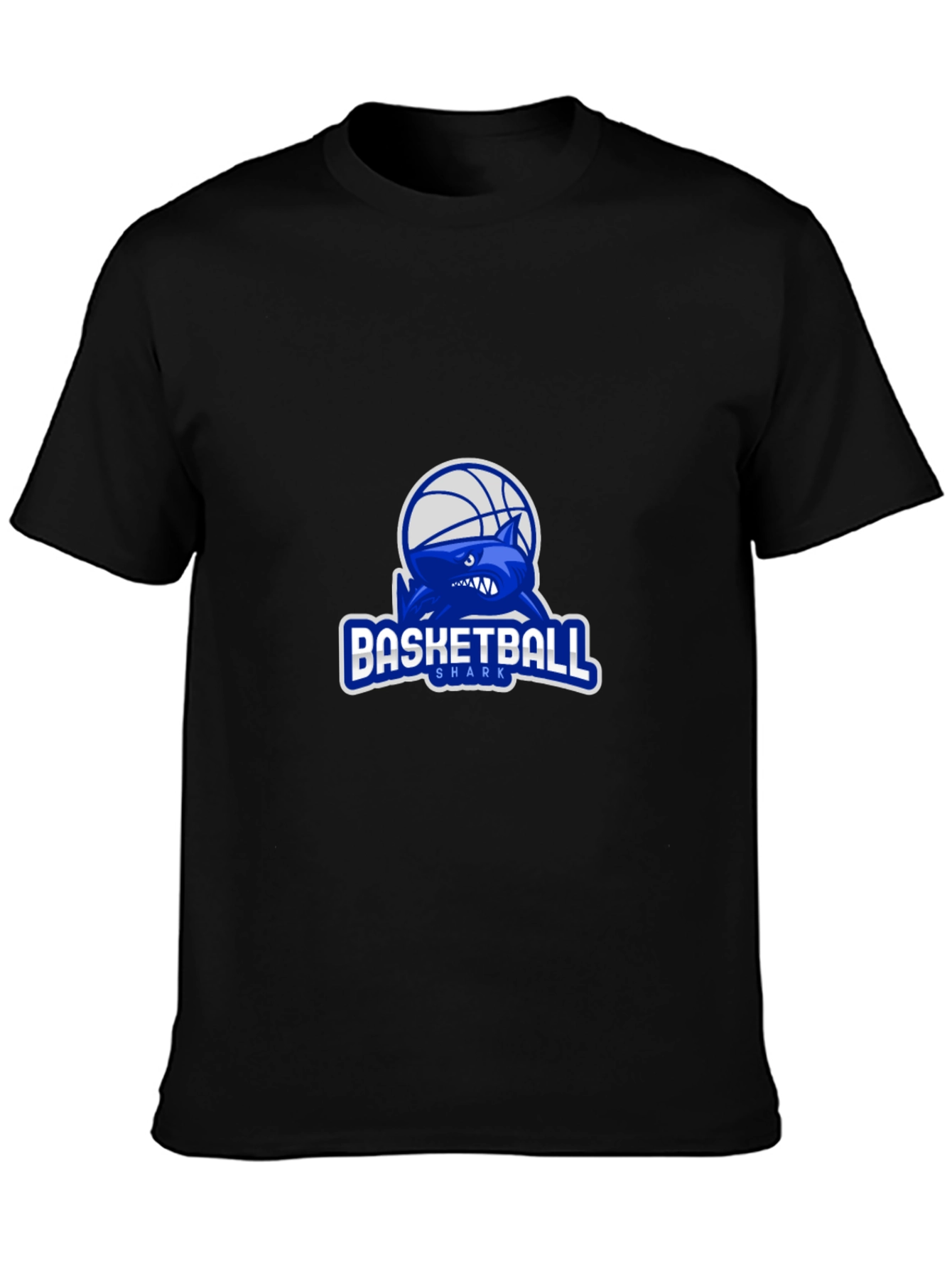 Basketball Shark Graphic Tee - Black