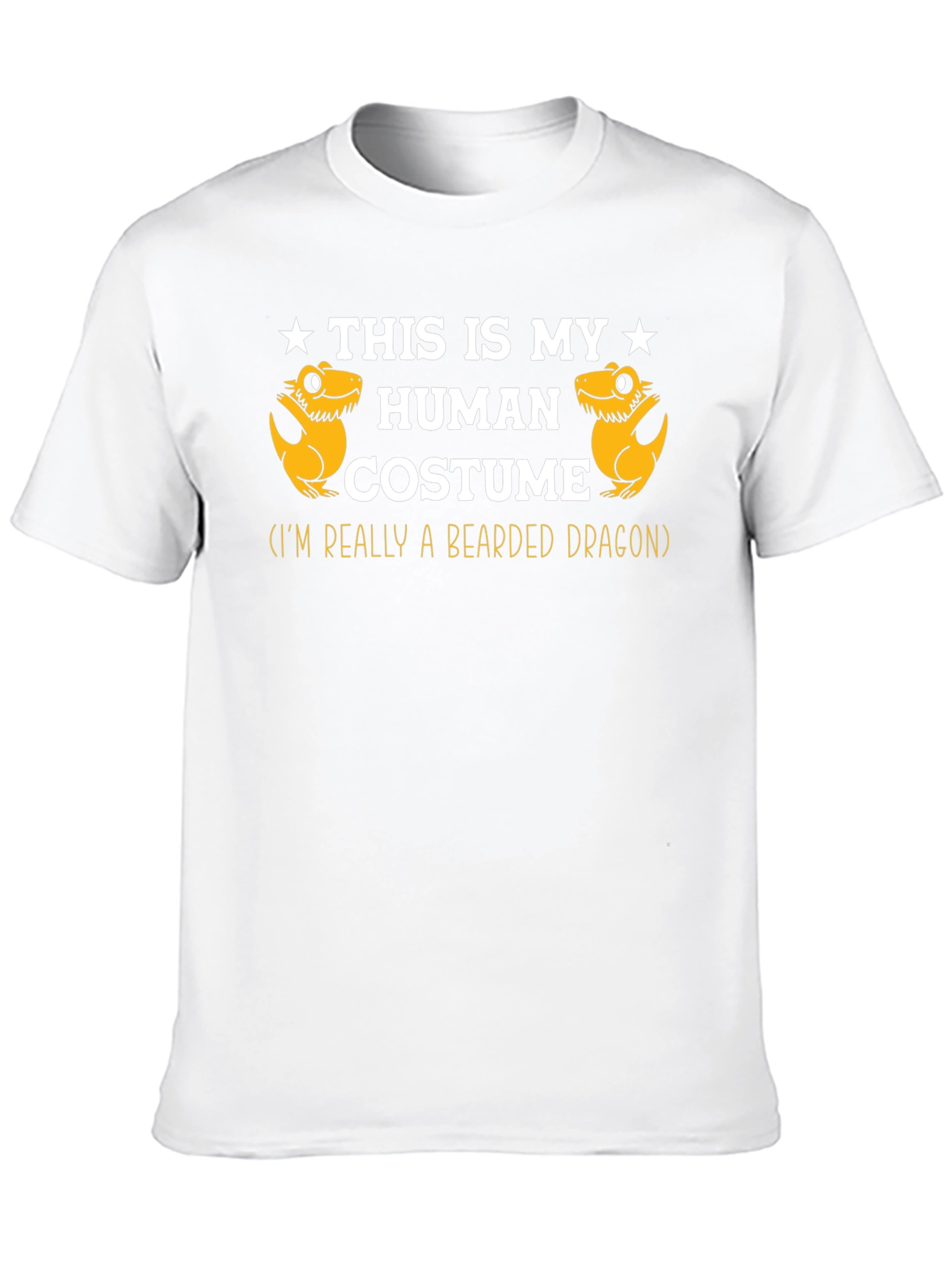 Funny Bearded Dragon Human Costume Graphic Tee