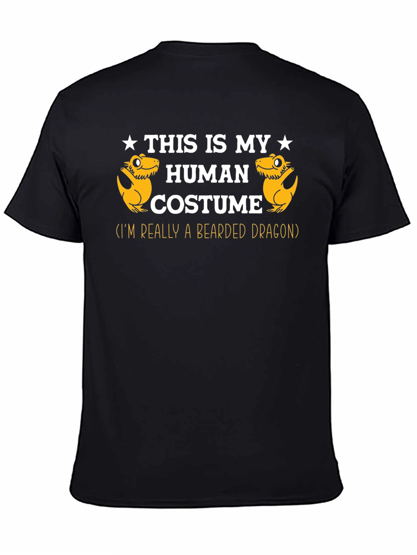 Funny Bearded Dragon Human Costume Graphic Tee