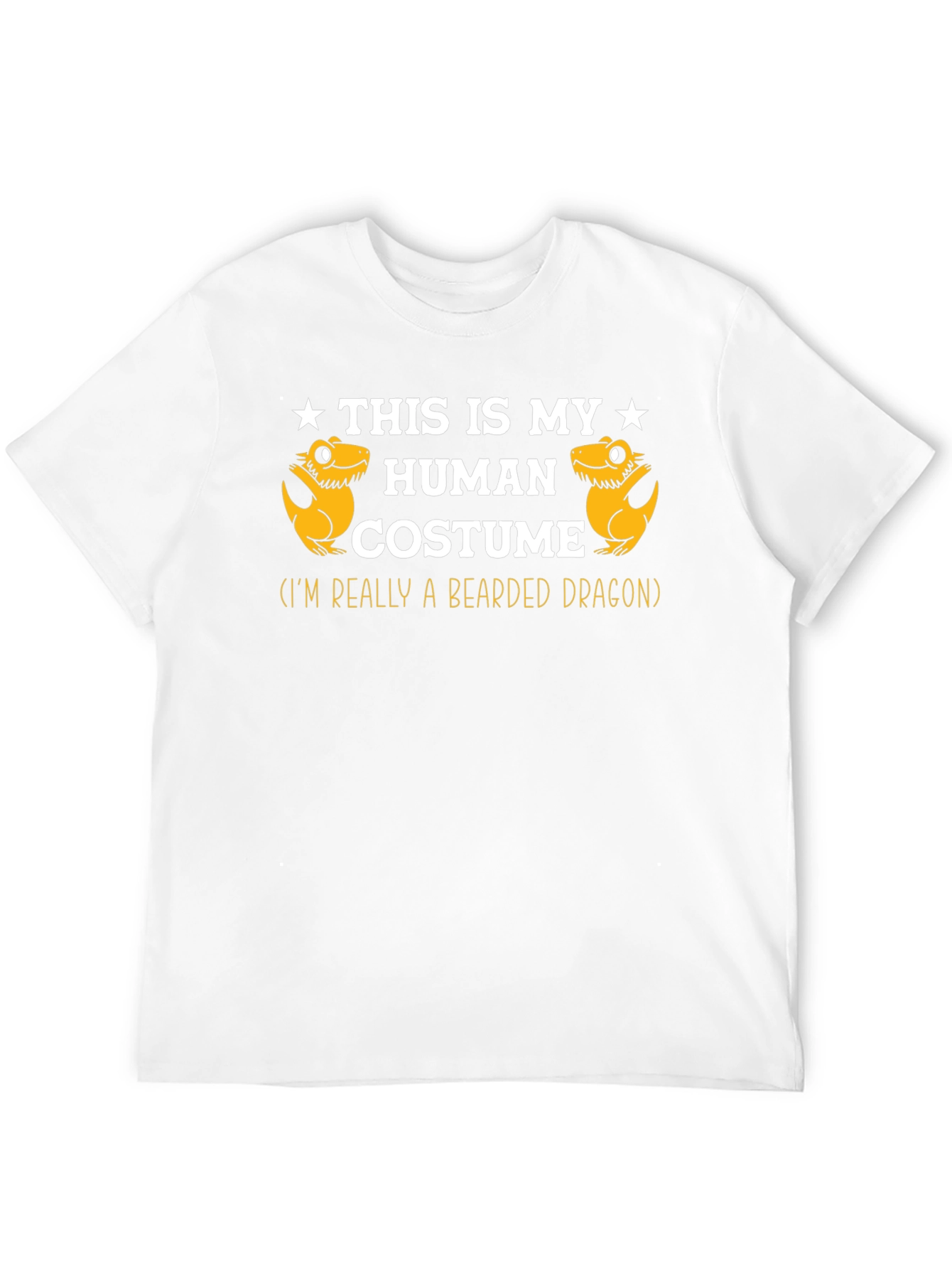 Funny Bearded Dragon Human Costume Graphic Tee