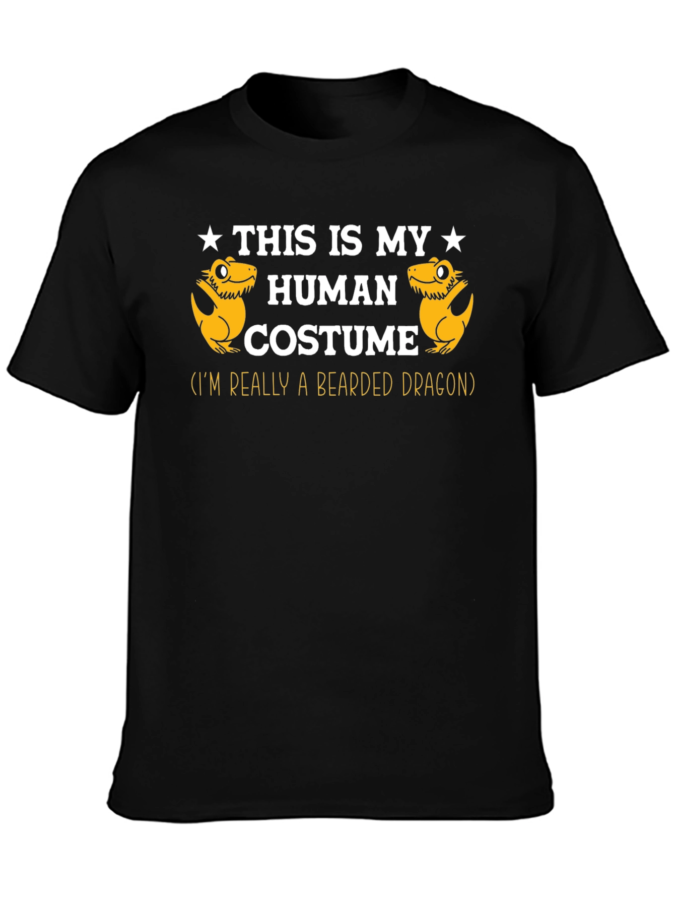 Funny Bearded Dragon Human Costume Graphic Tee
