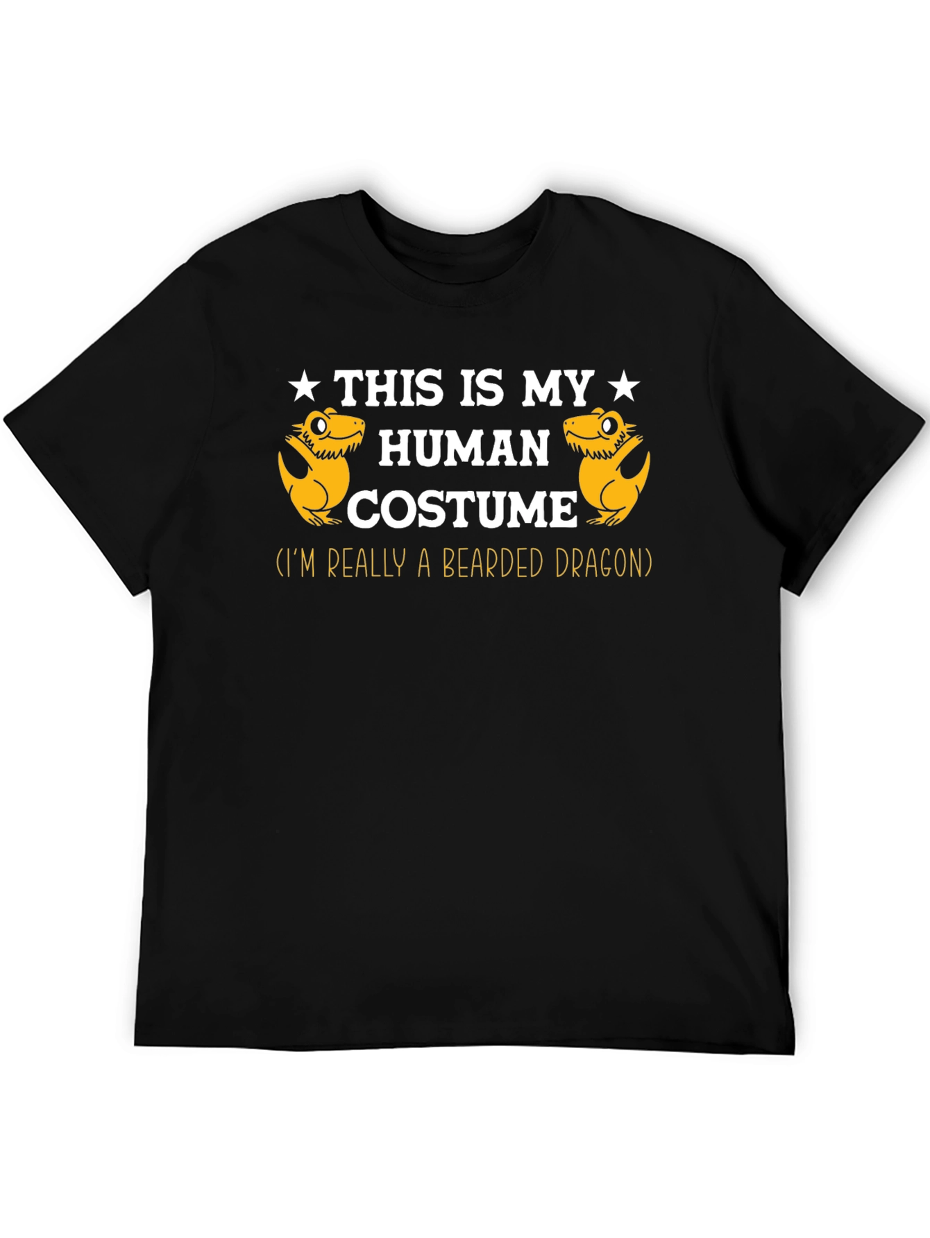 Funny Bearded Dragon Human Costume Graphic Tee
