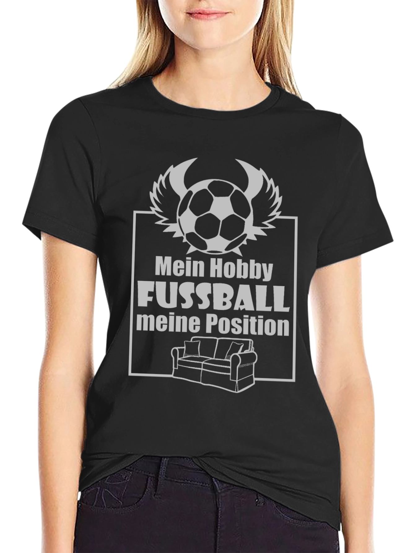 Funny Football Fan T-Shirt - Couch Position