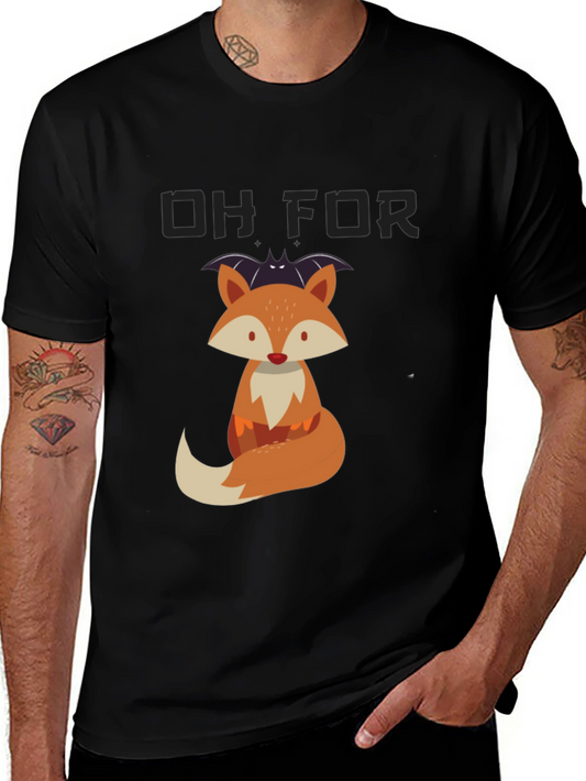Cute Fox Graphic T-Shirt - Halloween Ready!