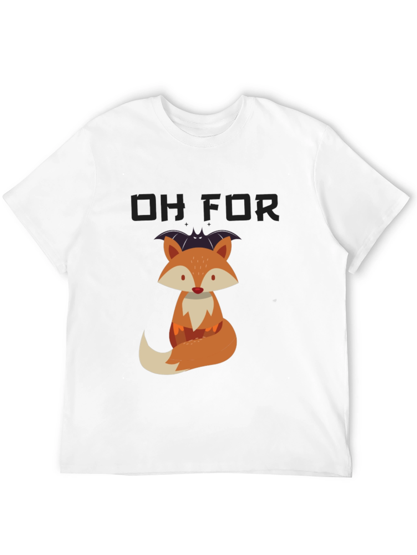 Cute Fox Graphic T-Shirt - Halloween Ready!