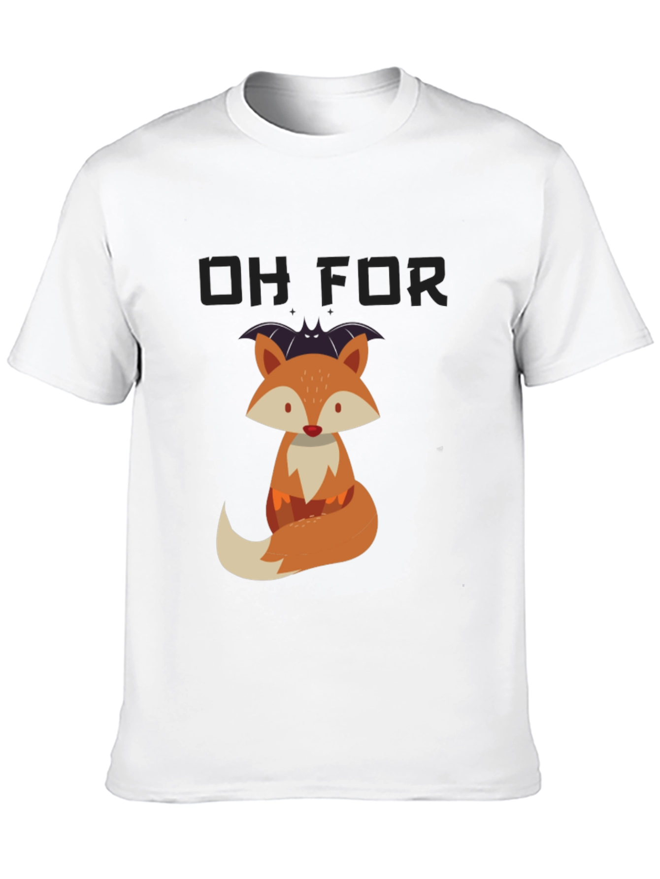 Cute Fox Graphic T-Shirt - Halloween Ready!
