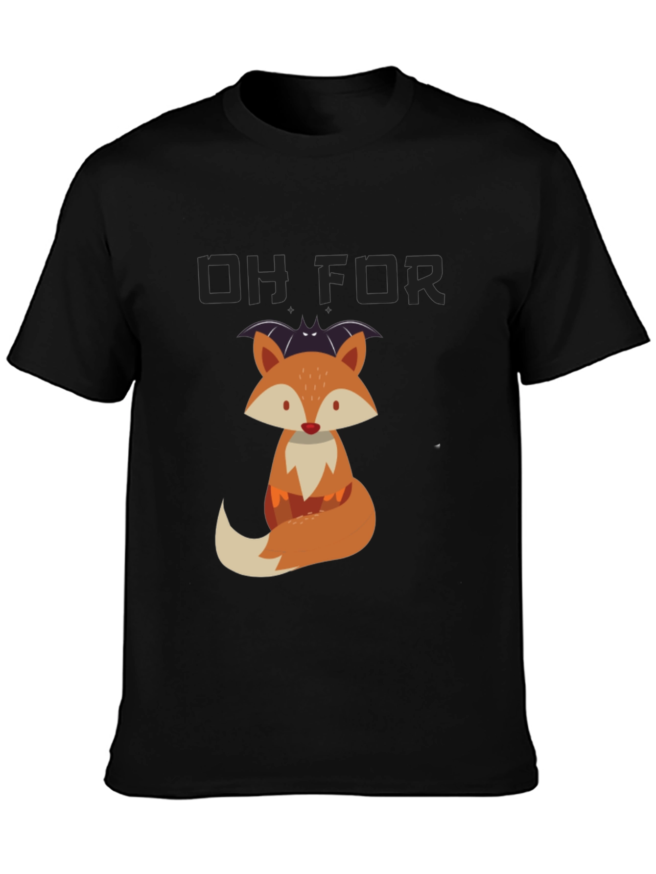 Cute Fox Graphic T-Shirt - Halloween Ready!