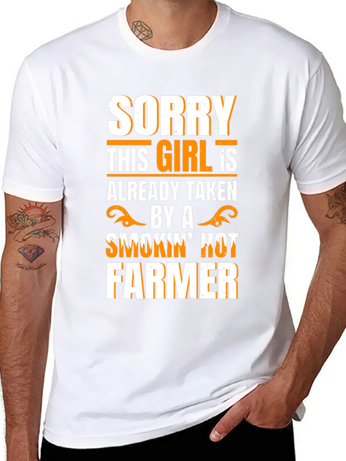 Taken by a Smokin Hot Farmer Graphic Tee