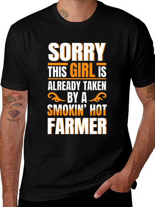 Taken by a Smokin Hot Farmer Graphic Tee