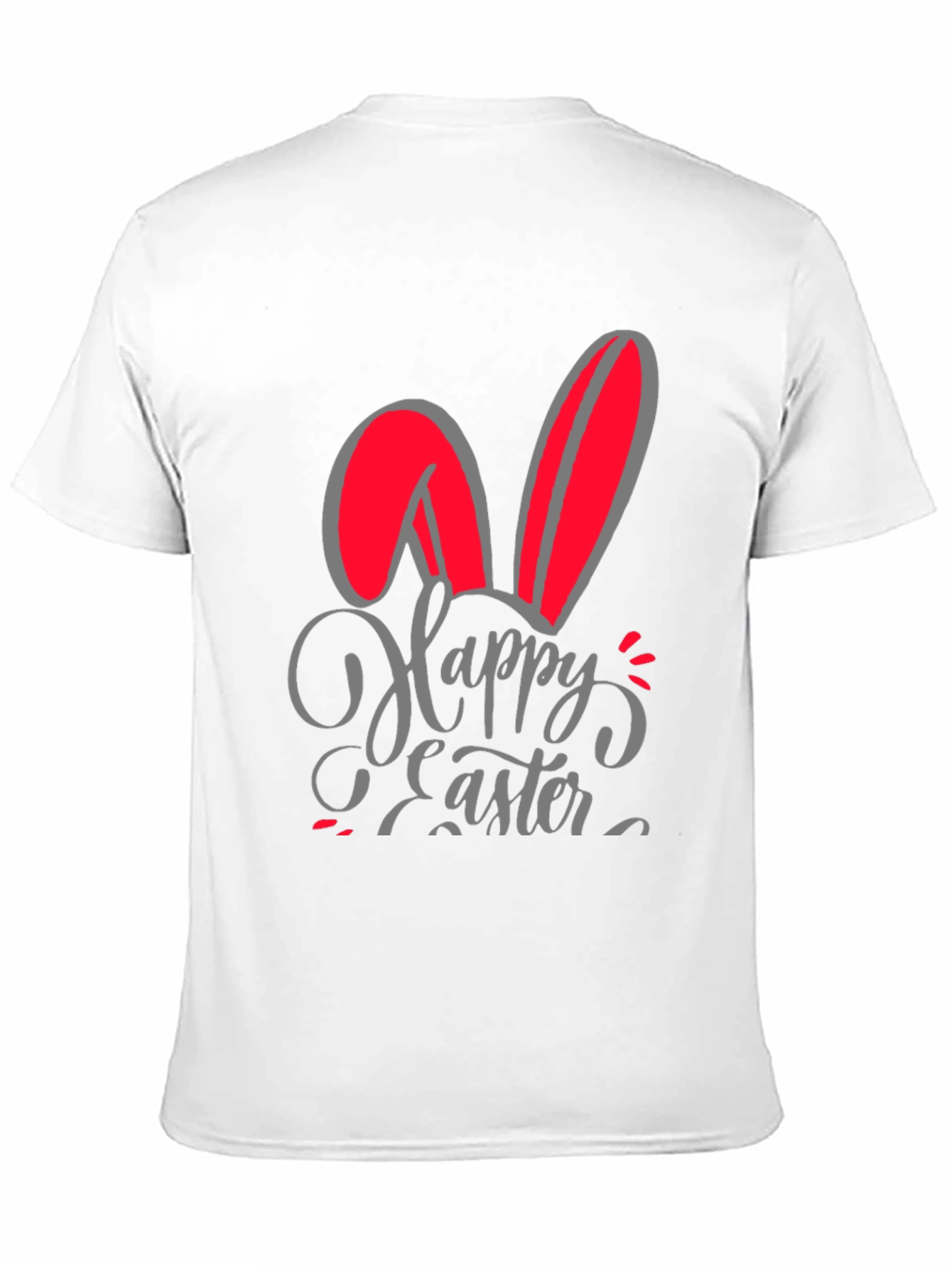 Happy Easter Bunny Ears Graphic T-Shirt
