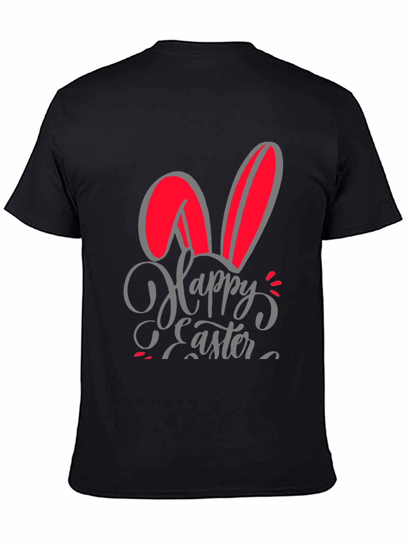 Happy Easter Bunny Ears Graphic T-Shirt