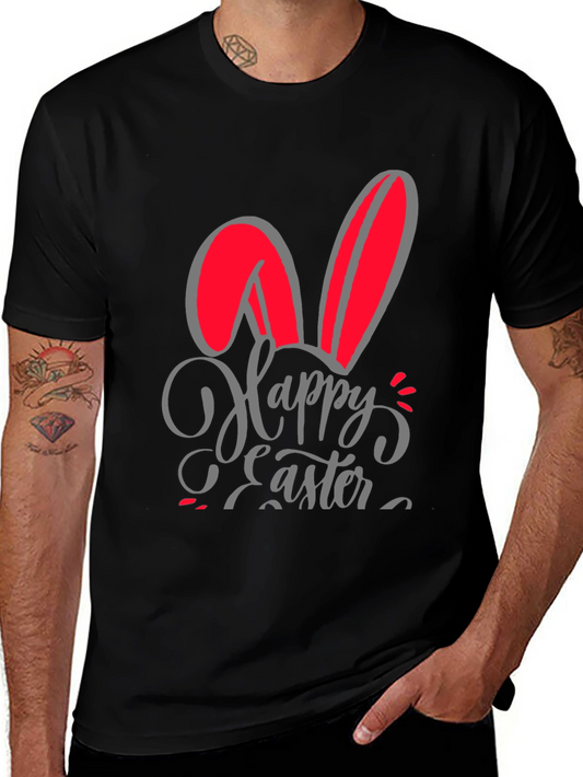 Happy Easter Bunny Ears Graphic T-Shirt