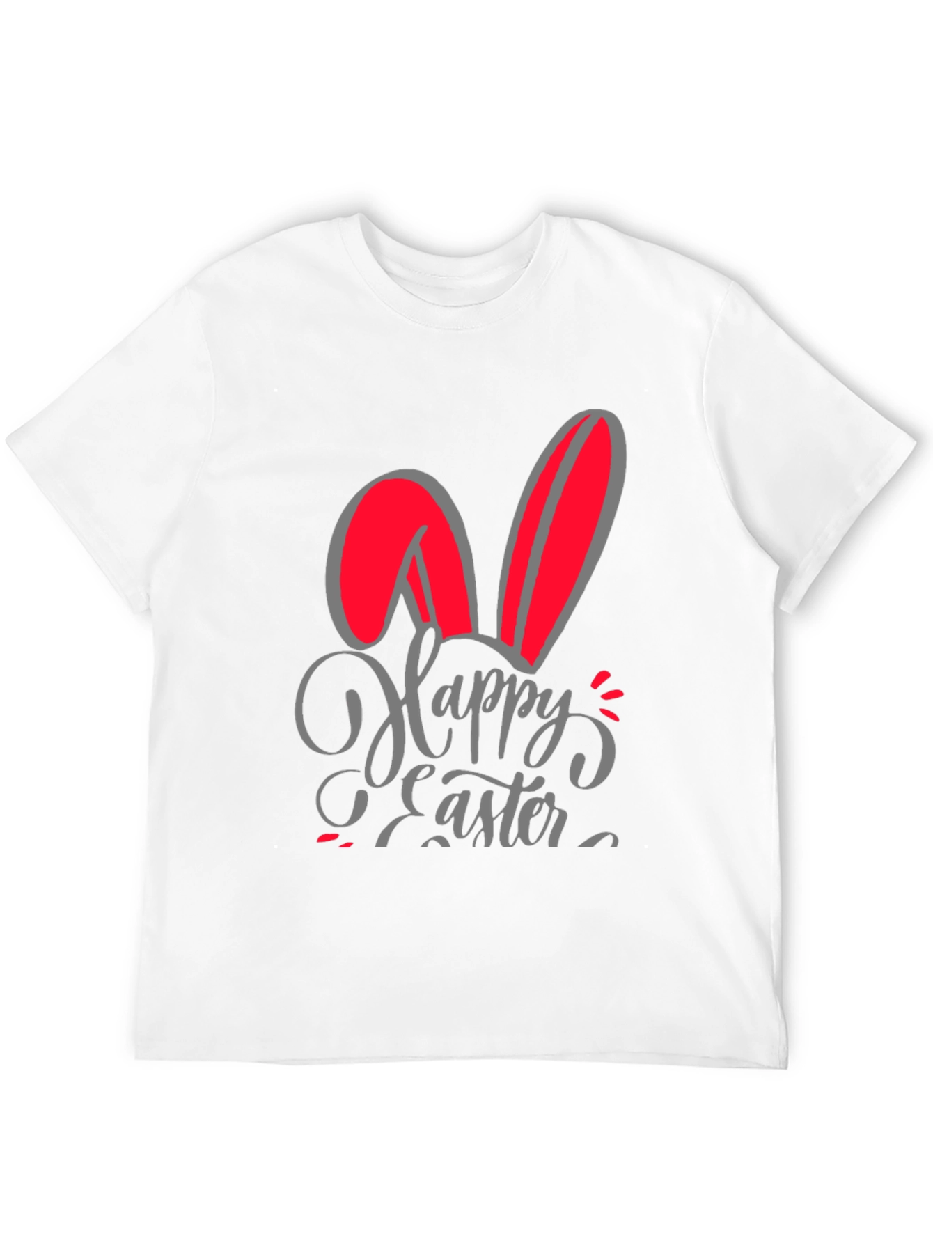 Happy Easter Bunny Ears Graphic T-Shirt