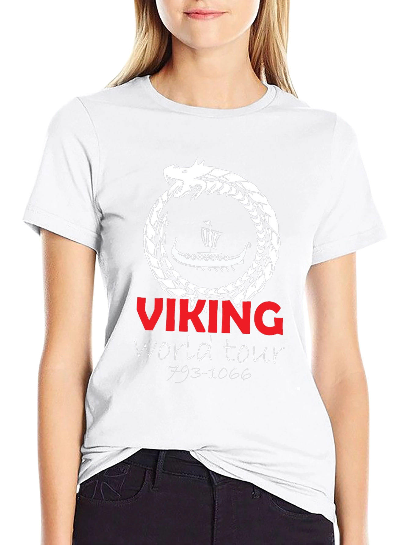 Viking World Tour Graphic T-Shirt - Black