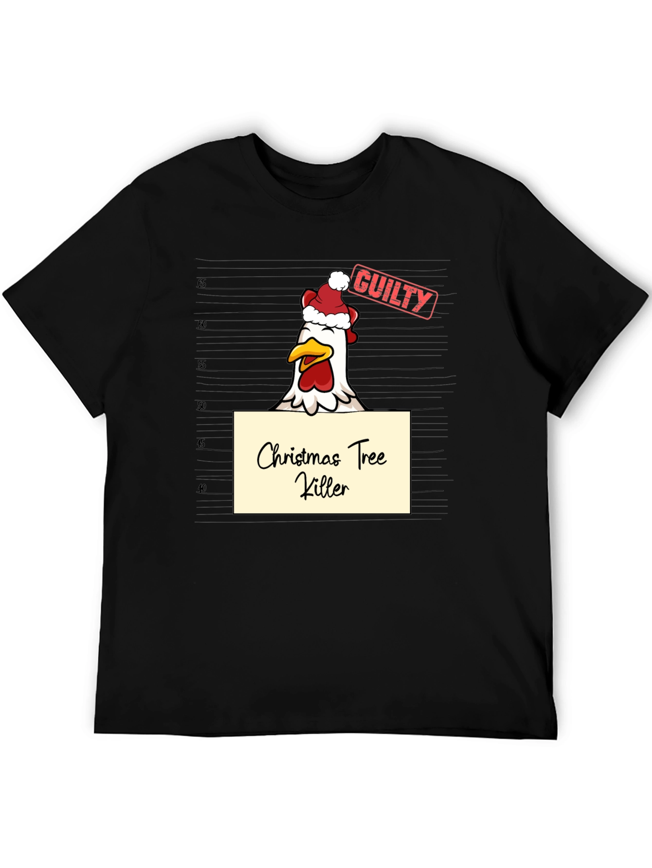 Funny Christmas Chicken T-Shirt - Guilty!