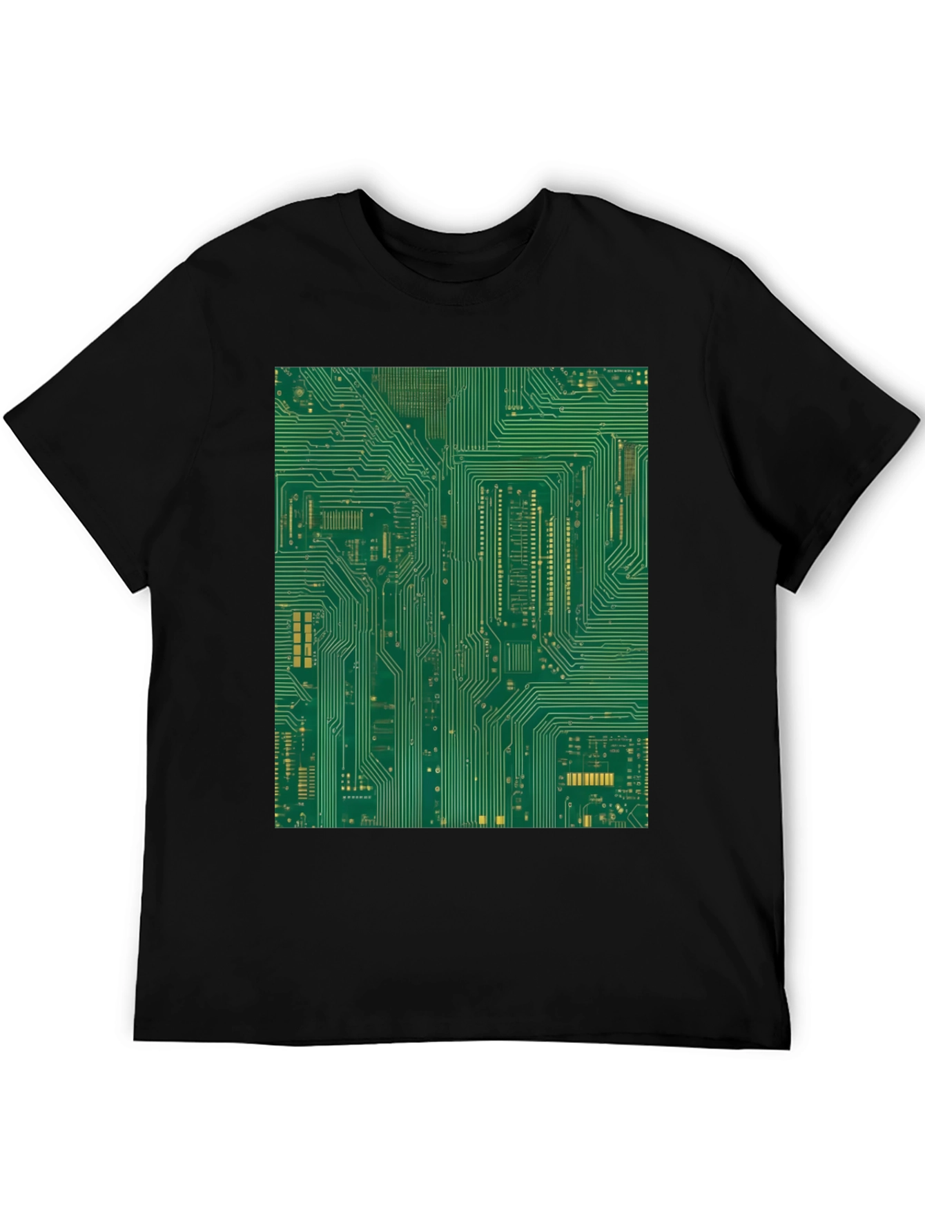 Circuit Board Graphic Tee - Black