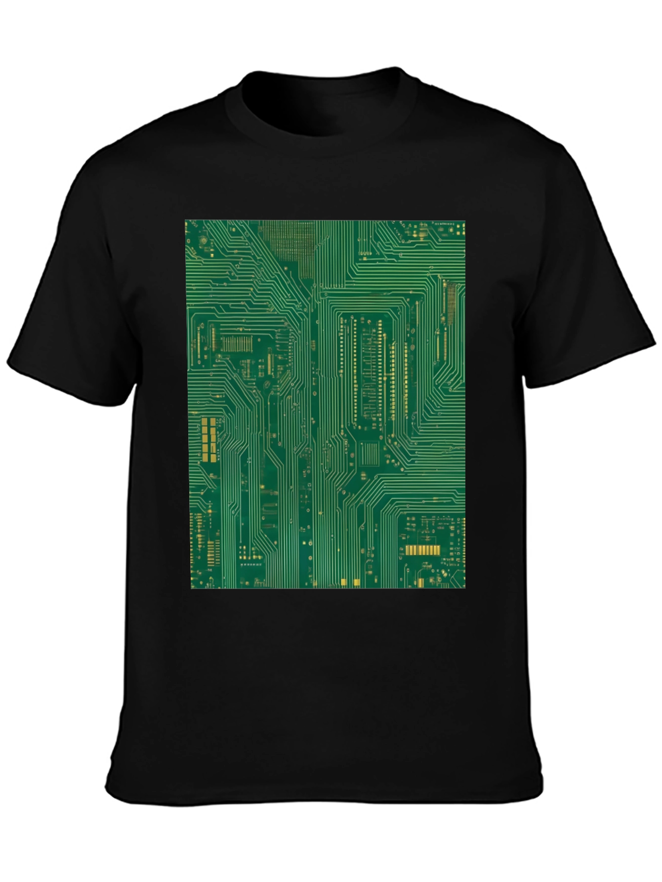 Circuit Board Graphic Tee - Black