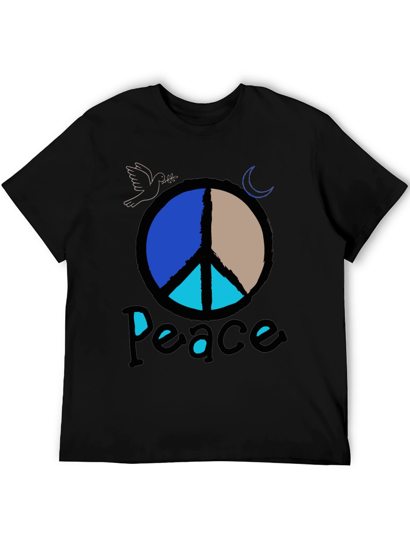 Peace Sign Graphic Tee - Retro Style
