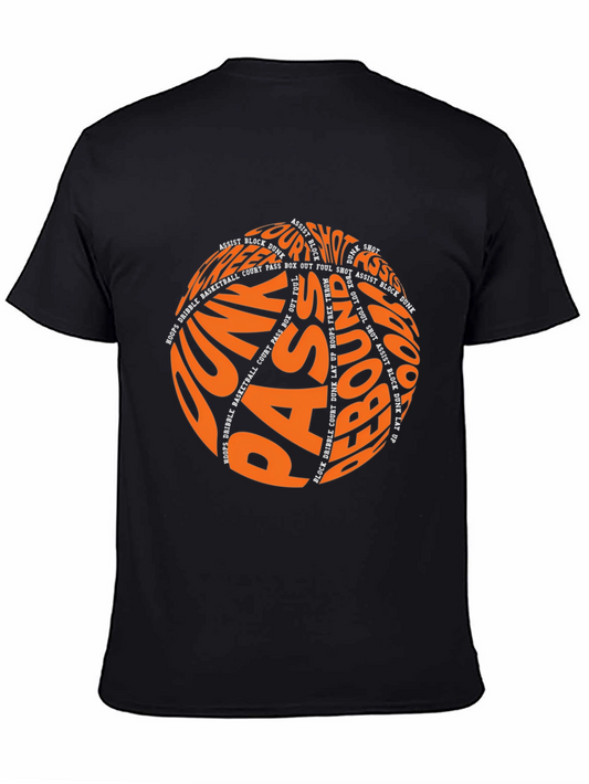 Basketball Word Art Graphic T-Shirt