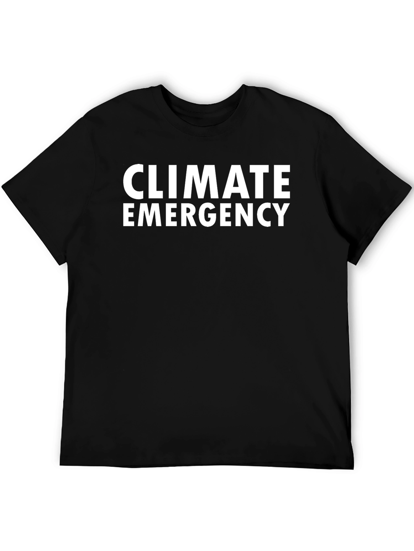 Climate Emergency Black T-Shirt