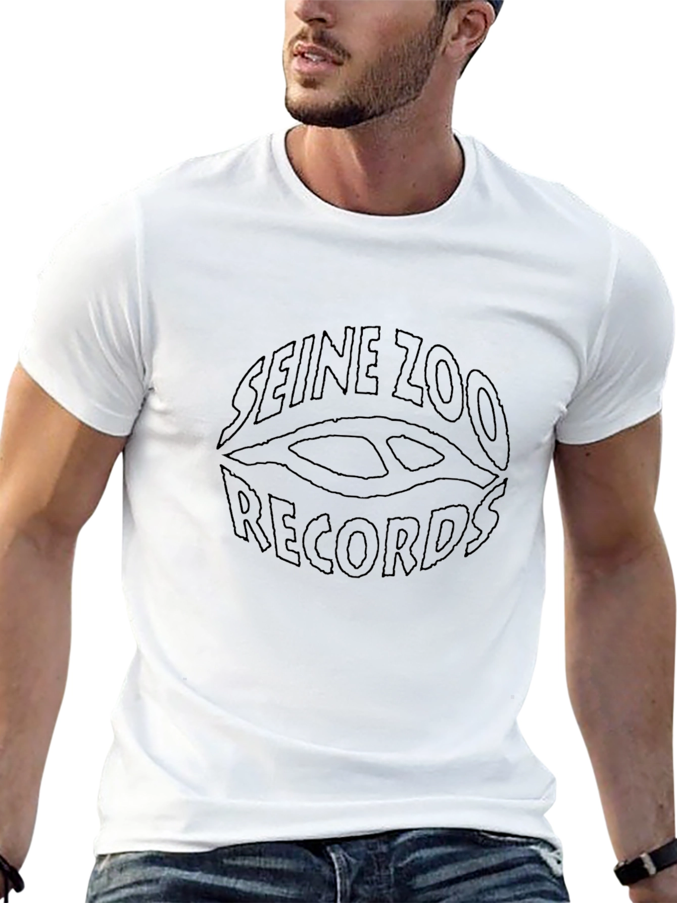 Seine Zoo Records Black T-Shirt