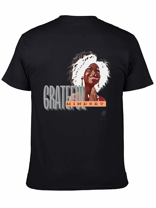 Grateful Mindset Graphic Tee - Black