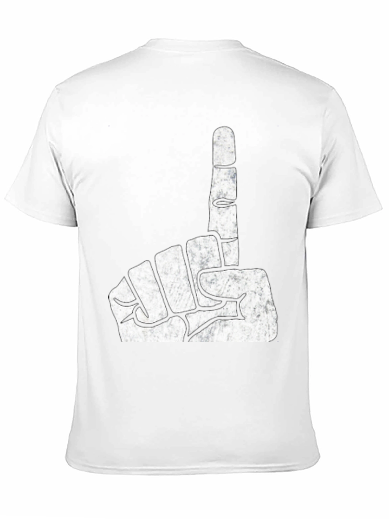 One Finger Gesture Graphic T-Shirt
