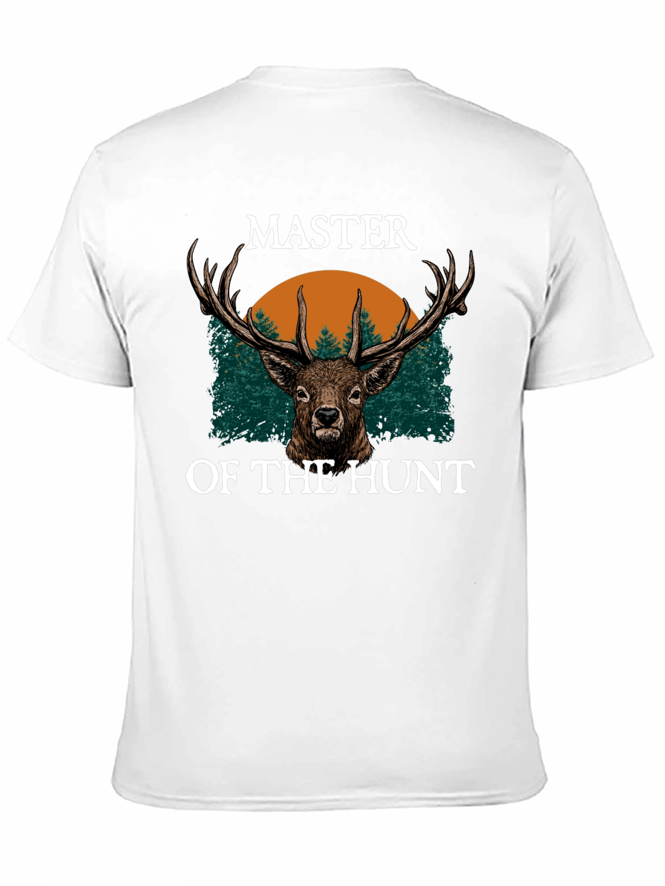 Master of the Hunt Black T-Shirt - Deer Design