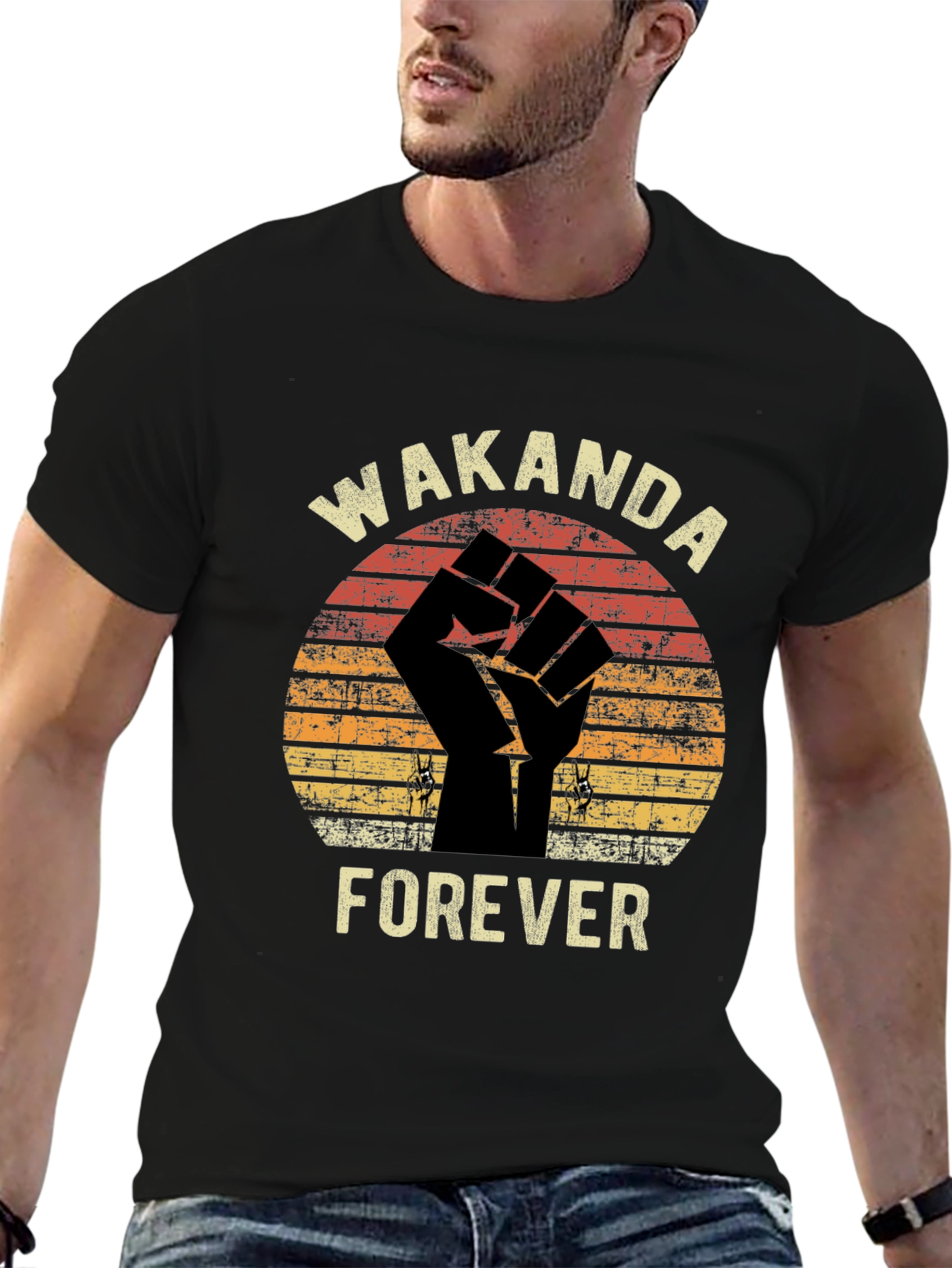 Wakanda Forever Black T-Shirt