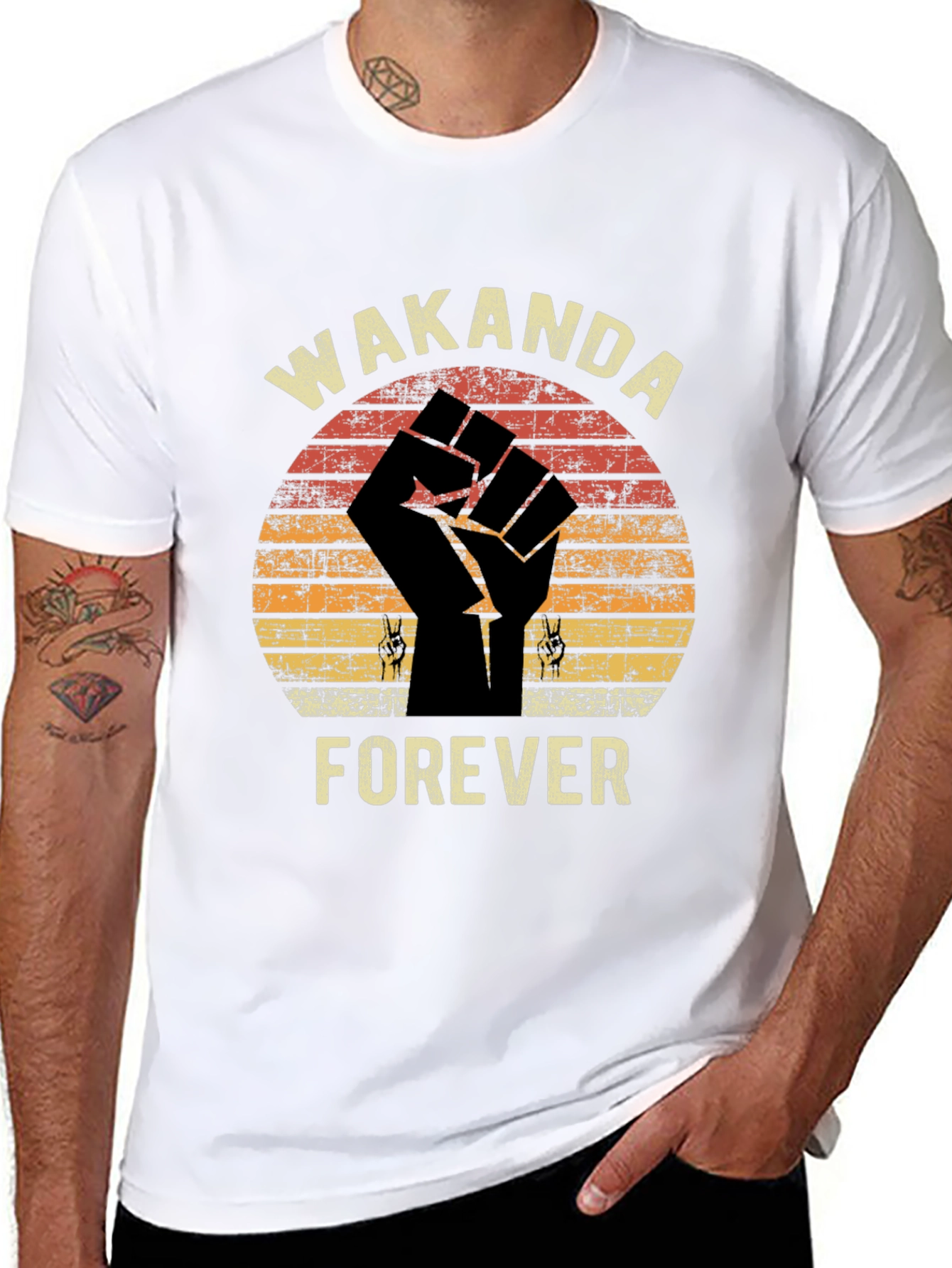 Wakanda Forever Black T-Shirt