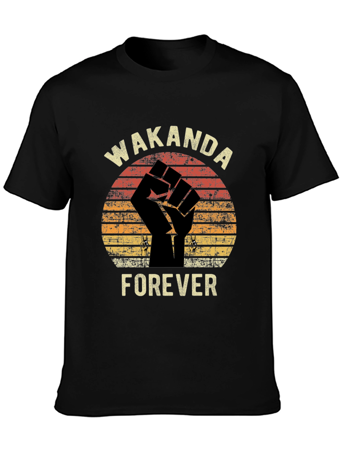 Wakanda Forever Black T-Shirt