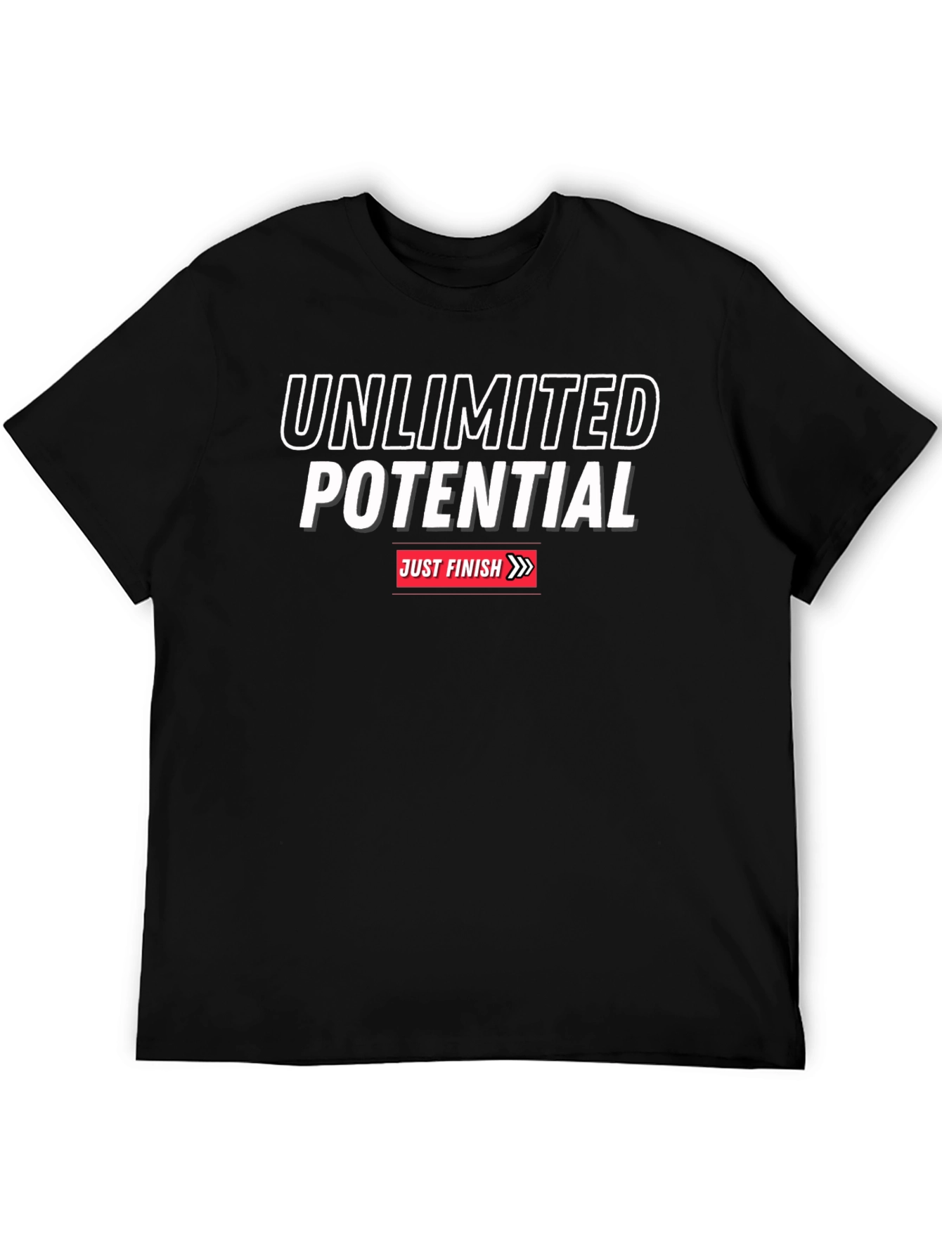 Unlimited Potential Black Graphic T-Shirt