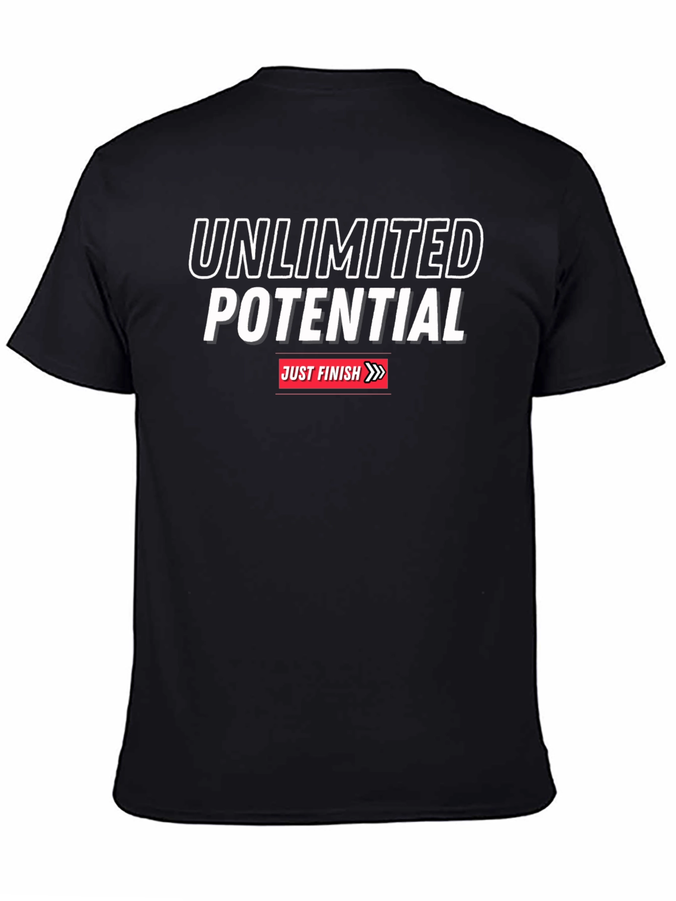 Unlimited Potential Black Graphic T-Shirt