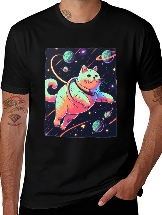 Cosmic Cat T-Shirt - Space Adventure Tee