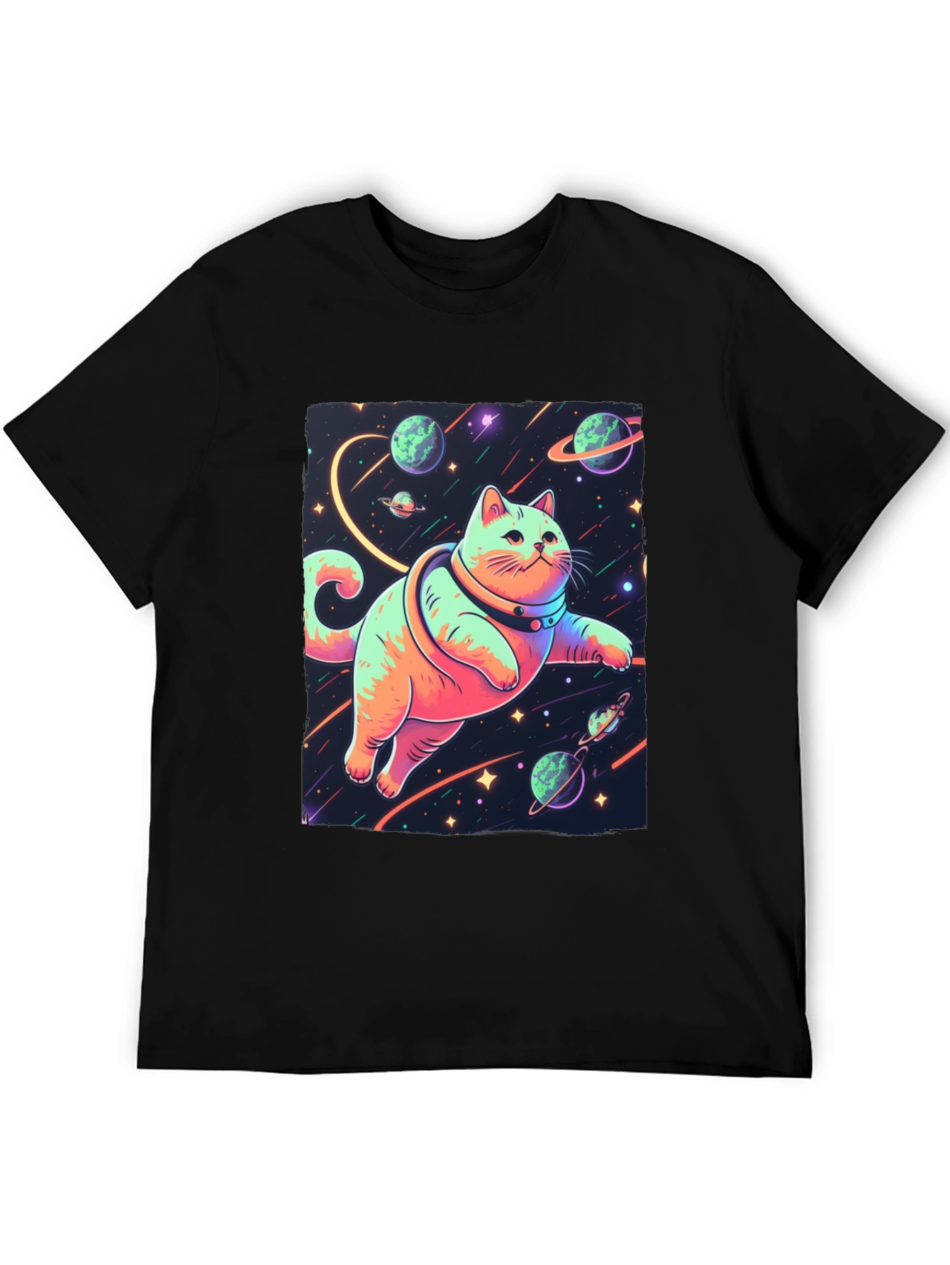 Cosmic Cat T-Shirt - Space Adventure Tee