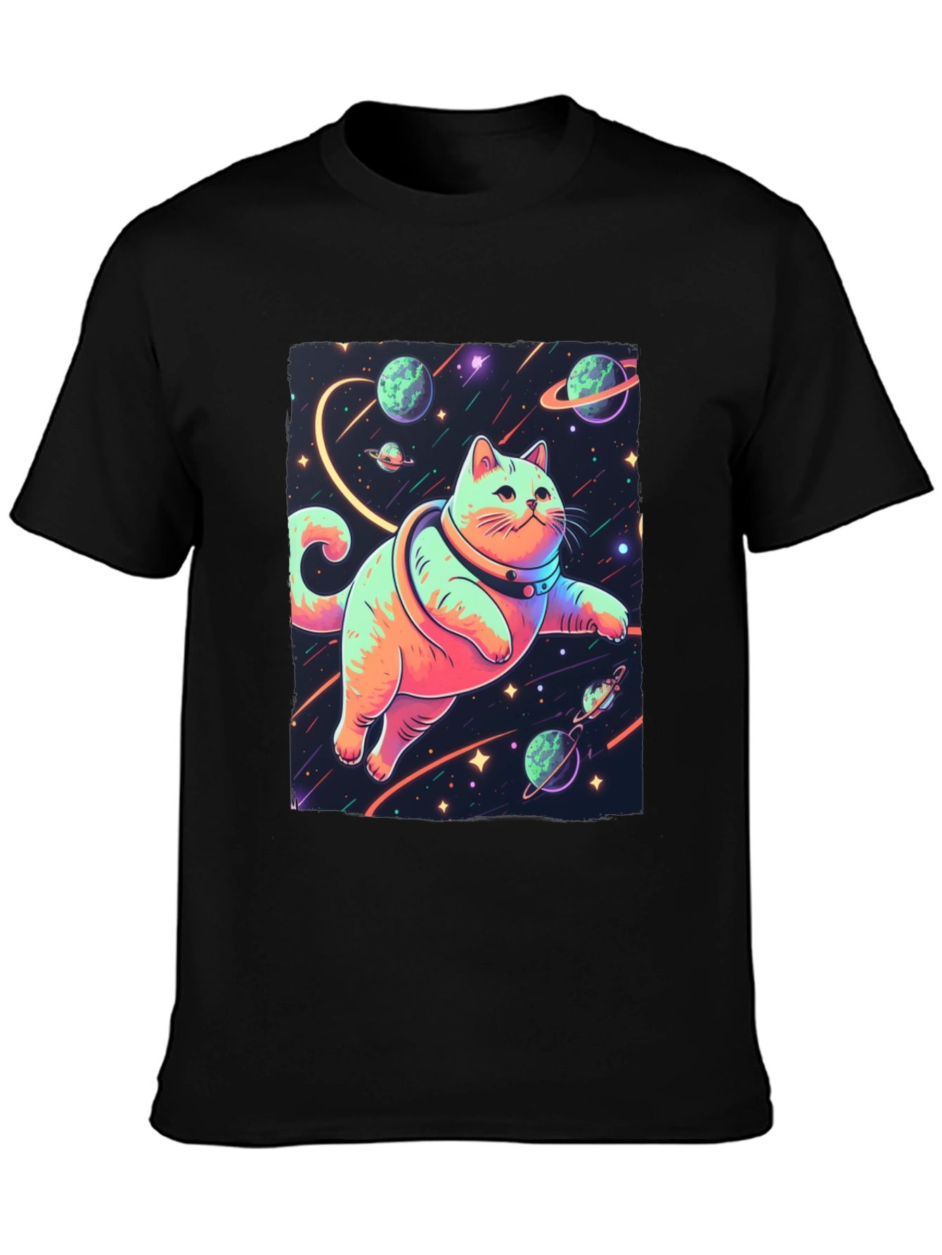 Cosmic Cat T-Shirt - Space Adventure Tee