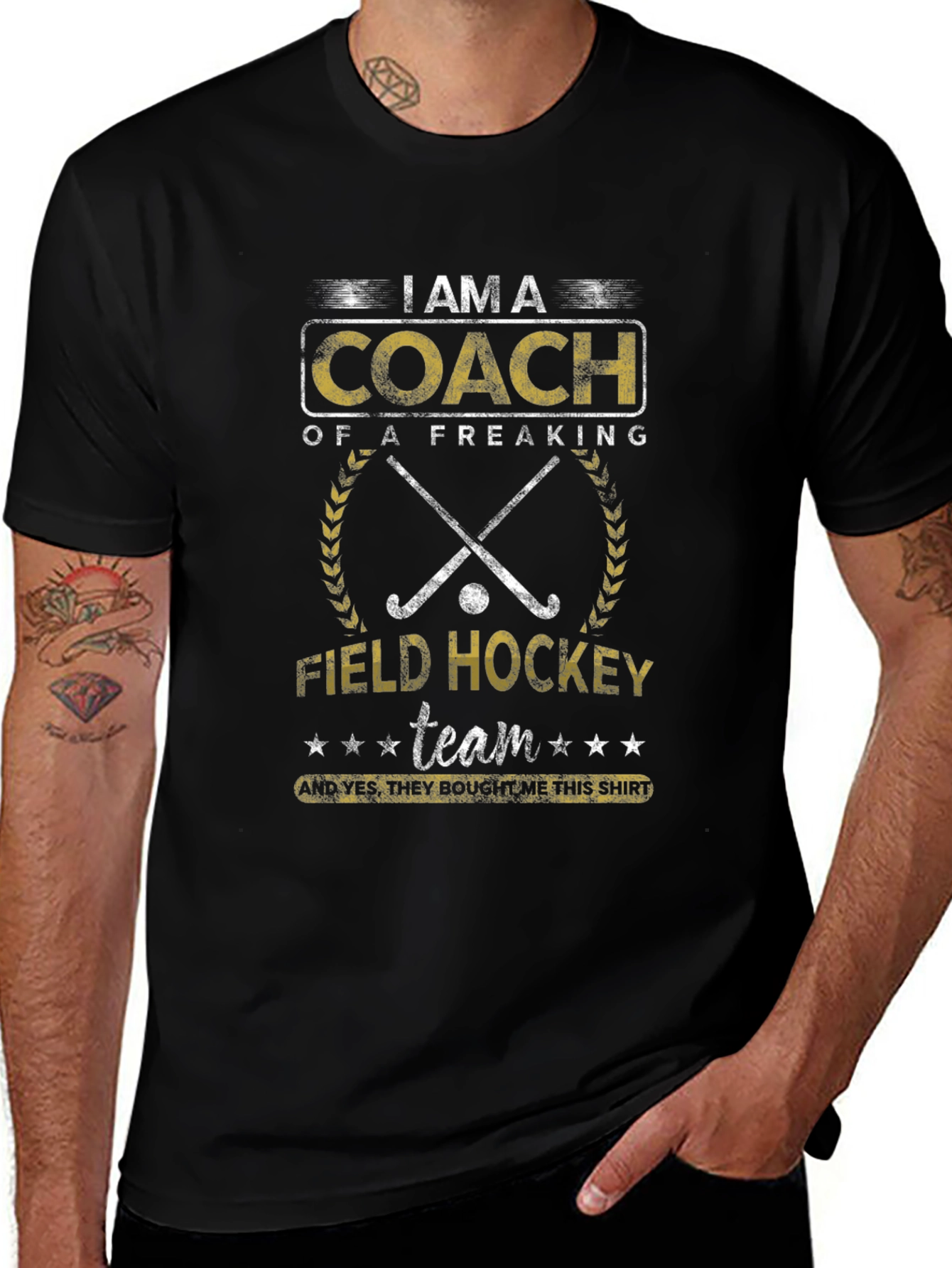 Field Hockey Coach Graphic T-Shirt - Team Gift