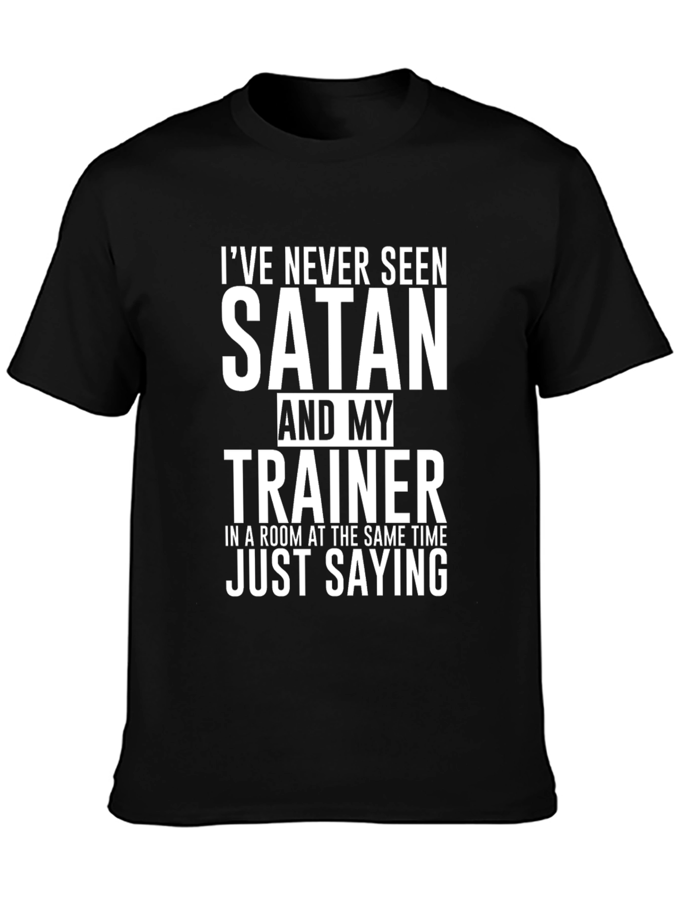 Satan & Trainer Funny Graphic Tee