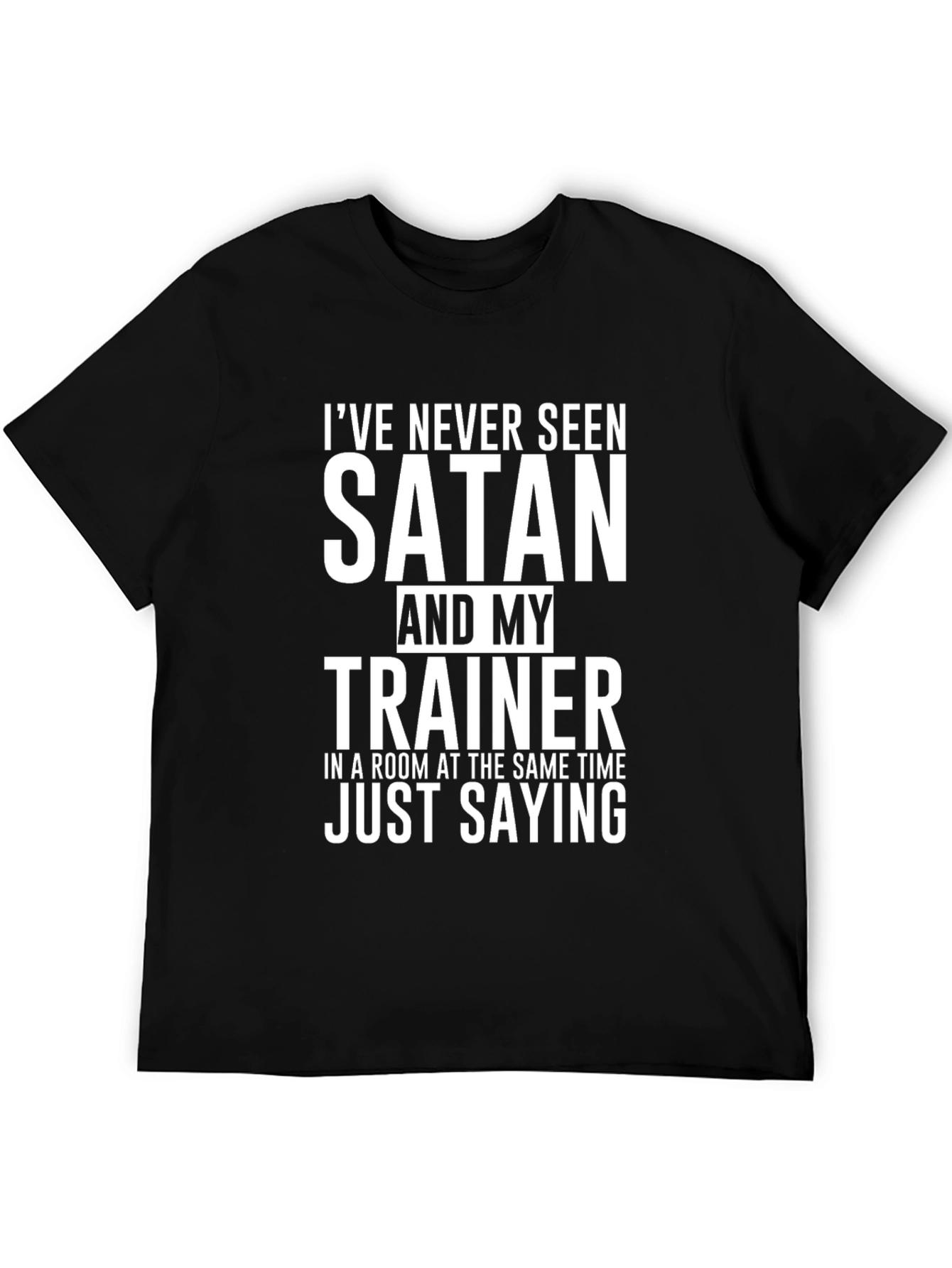 Satan & Trainer Funny Graphic Tee