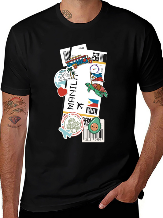 Manila Philippines Travel Stamp T-Shirt