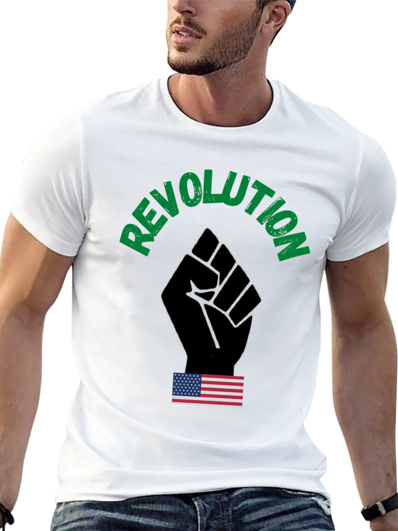 Revolution Fist Graphic T-Shirt - Black