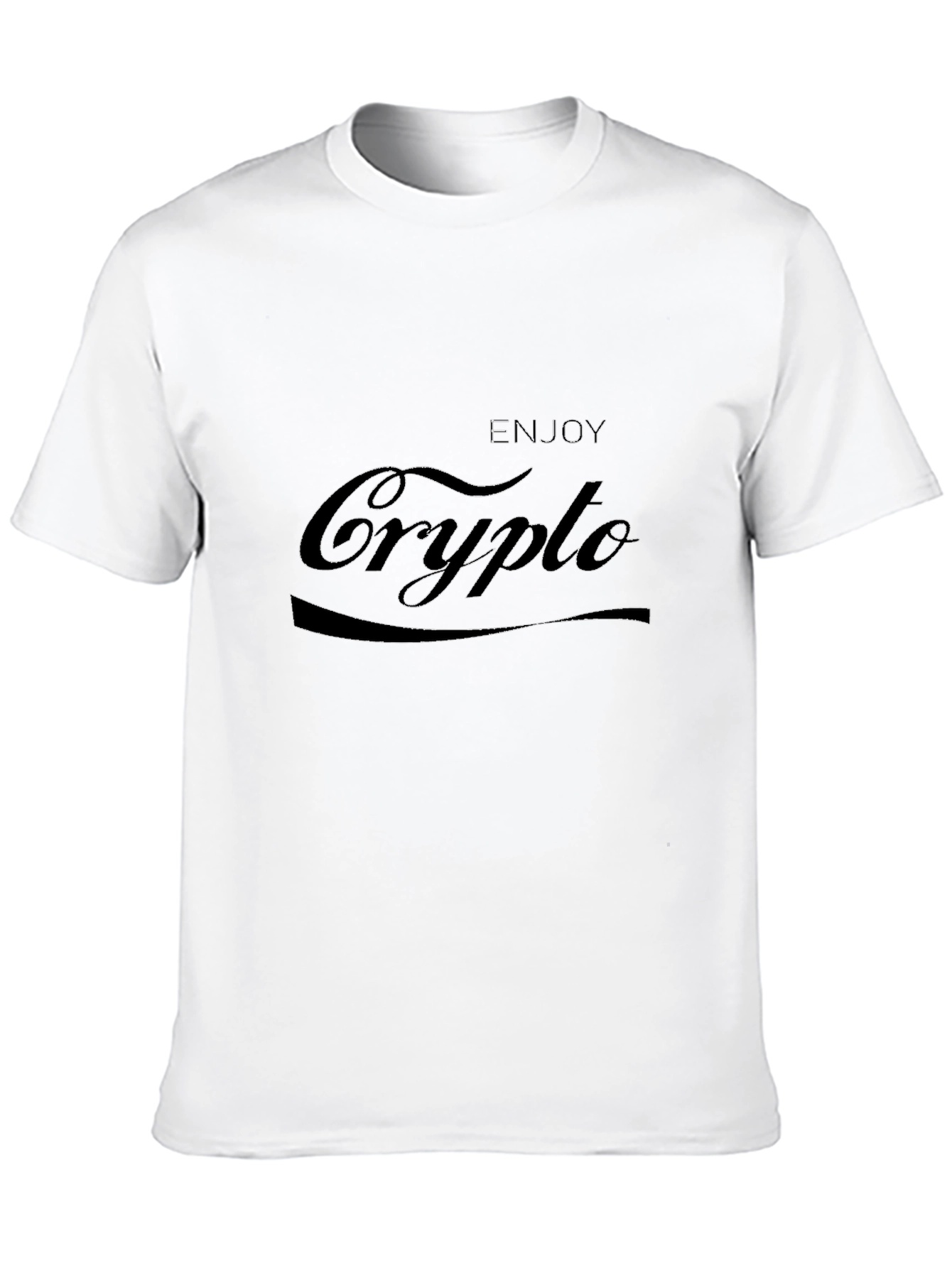 Enjoy Crypto Black T-Shirt - Modern Design