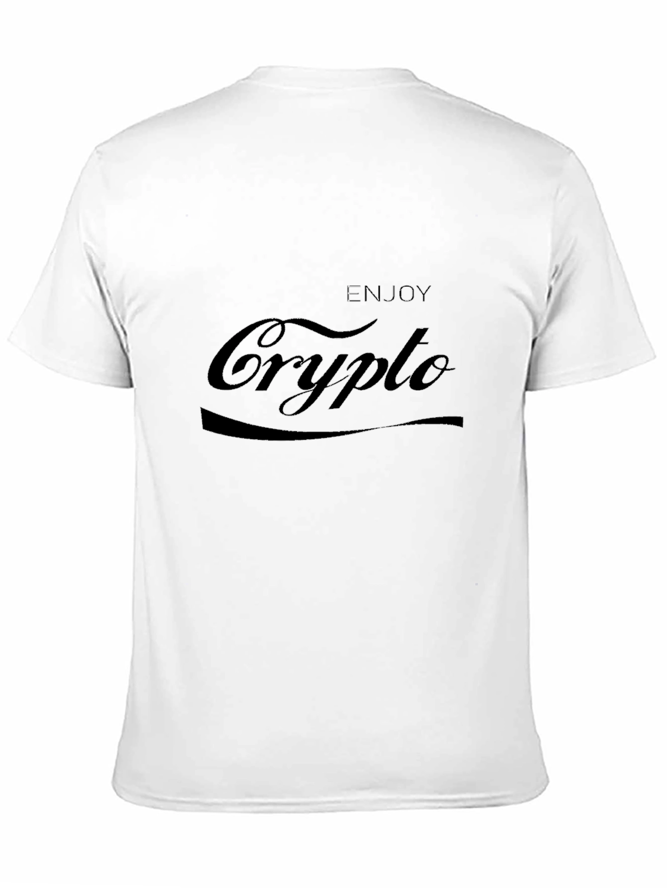Enjoy Crypto Black T-Shirt - Modern Design
