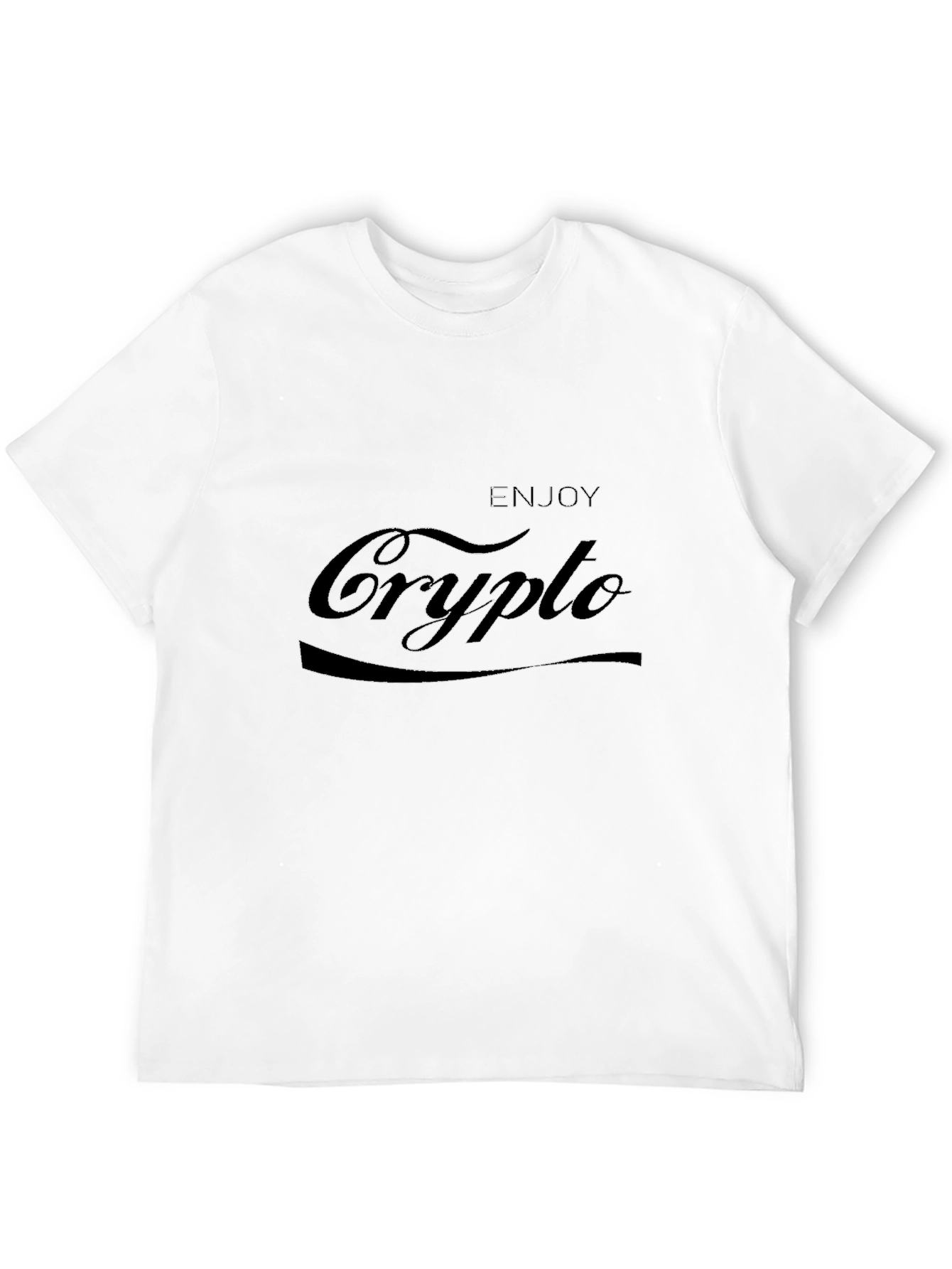 Enjoy Crypto Black T-Shirt - Modern Design